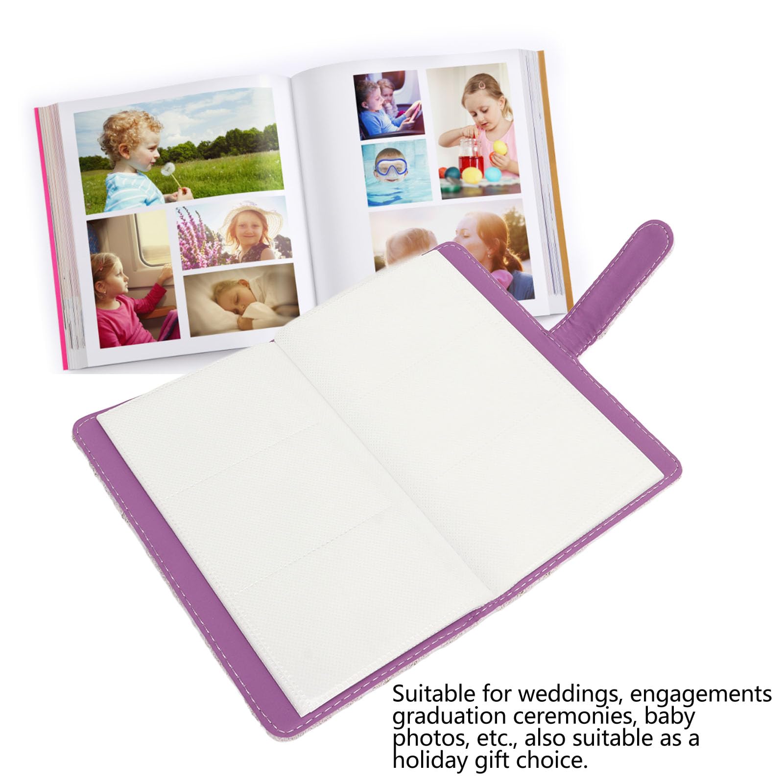Fujifilm Instax Mini 12 Photo Album - 96 Pockets 3x5 Inch Mini Photo & Credit Card Holder - Perfect for Family Photos, Wedding Memories, Anniversary Gifts and Travel Scrapbooking