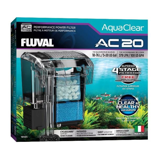 Fluval AC Series Power Filters for Aquariums - High Performance Water Filtration System for Freshwater & Saltwater Fish Tanks - Quiet & Efficient Aquarium Filter for Home, Office & Pet Stores