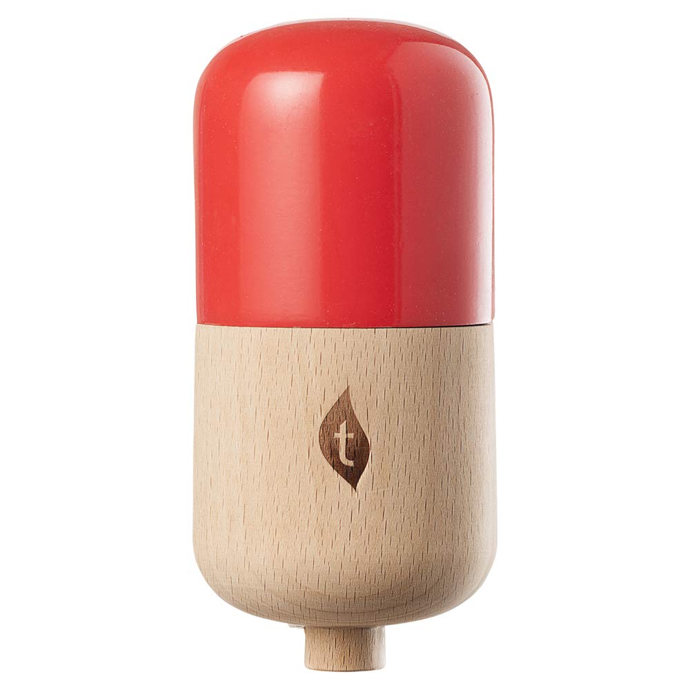 Premium Terra Kendama - The Pill Wooden Skill Toy for Hand-Eye Coordination (Red) - Perfect for Stress Relief, Focus Training & Fun Indoor/Outdoor Play