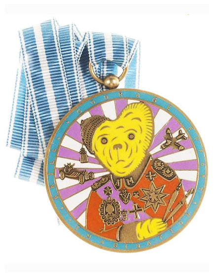 Grayson Perry Teddy Bear Medal - Unique Collectible Art Bear Badge for Fans & Enthusiasts | Perfect for Gifts, Display, and Art Collections
