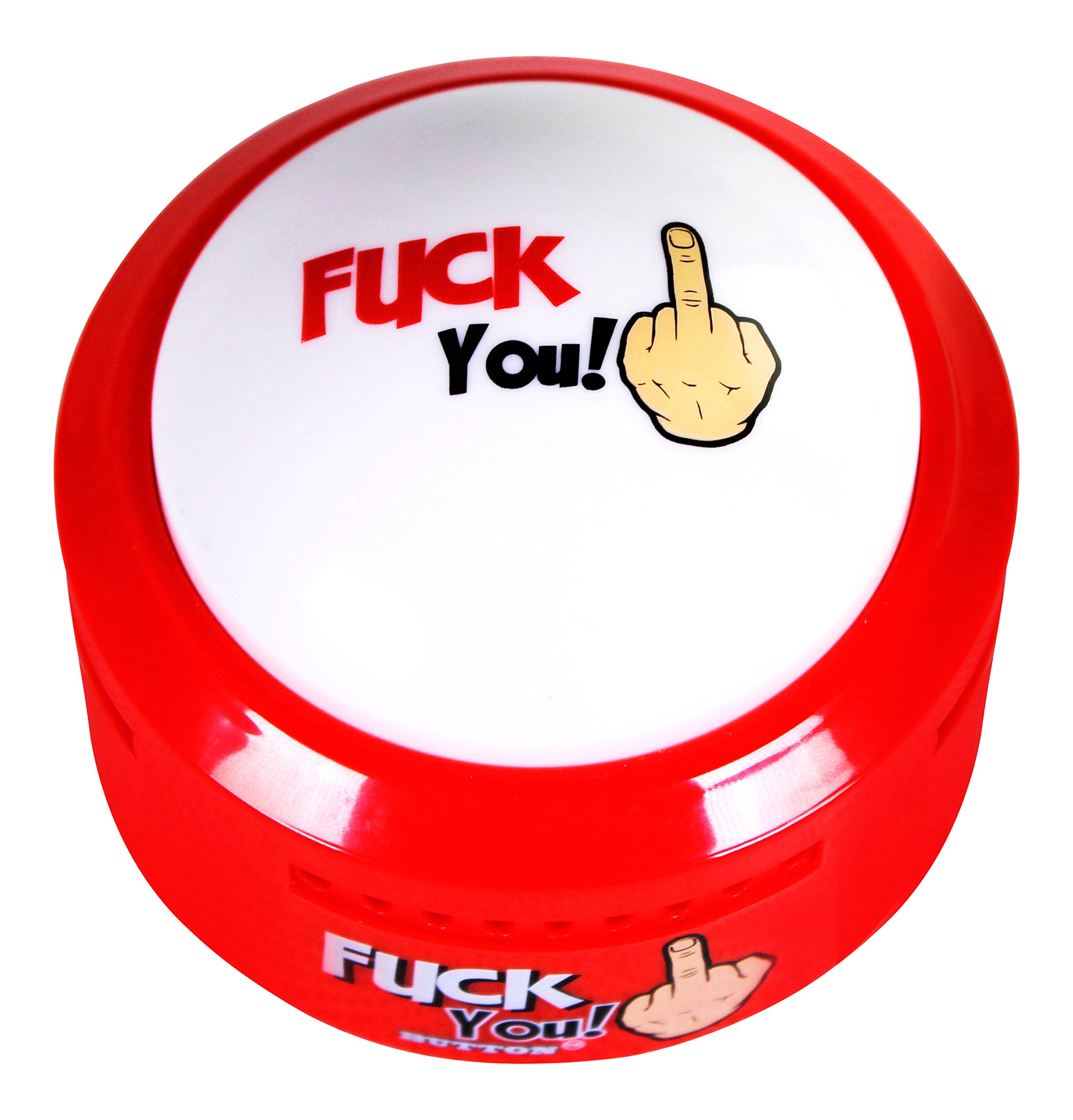Talkie Toys Fuck You Button - 10 Hilarious F You Sayings & Sounds | Novelty Gag Gift for Adults, Office Prank, Stress Relief