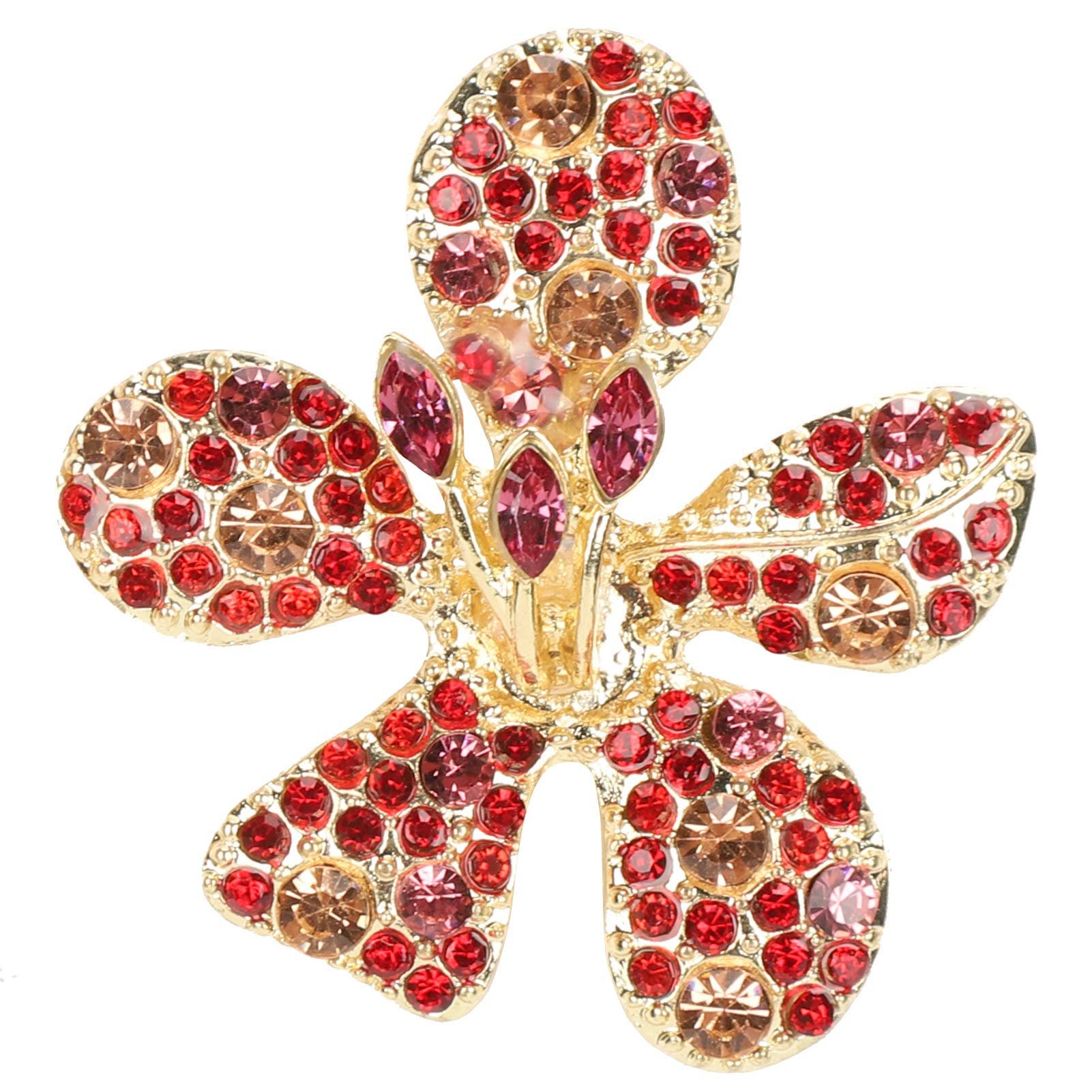 Stylish Alloy Flower Shaped Earrings - 2 Pairs Elegant Floral Design Jewelry for Women & Girls - Perfect Gift for Family & Friends - Ideal for Parties, Weddings & Everyday Wear