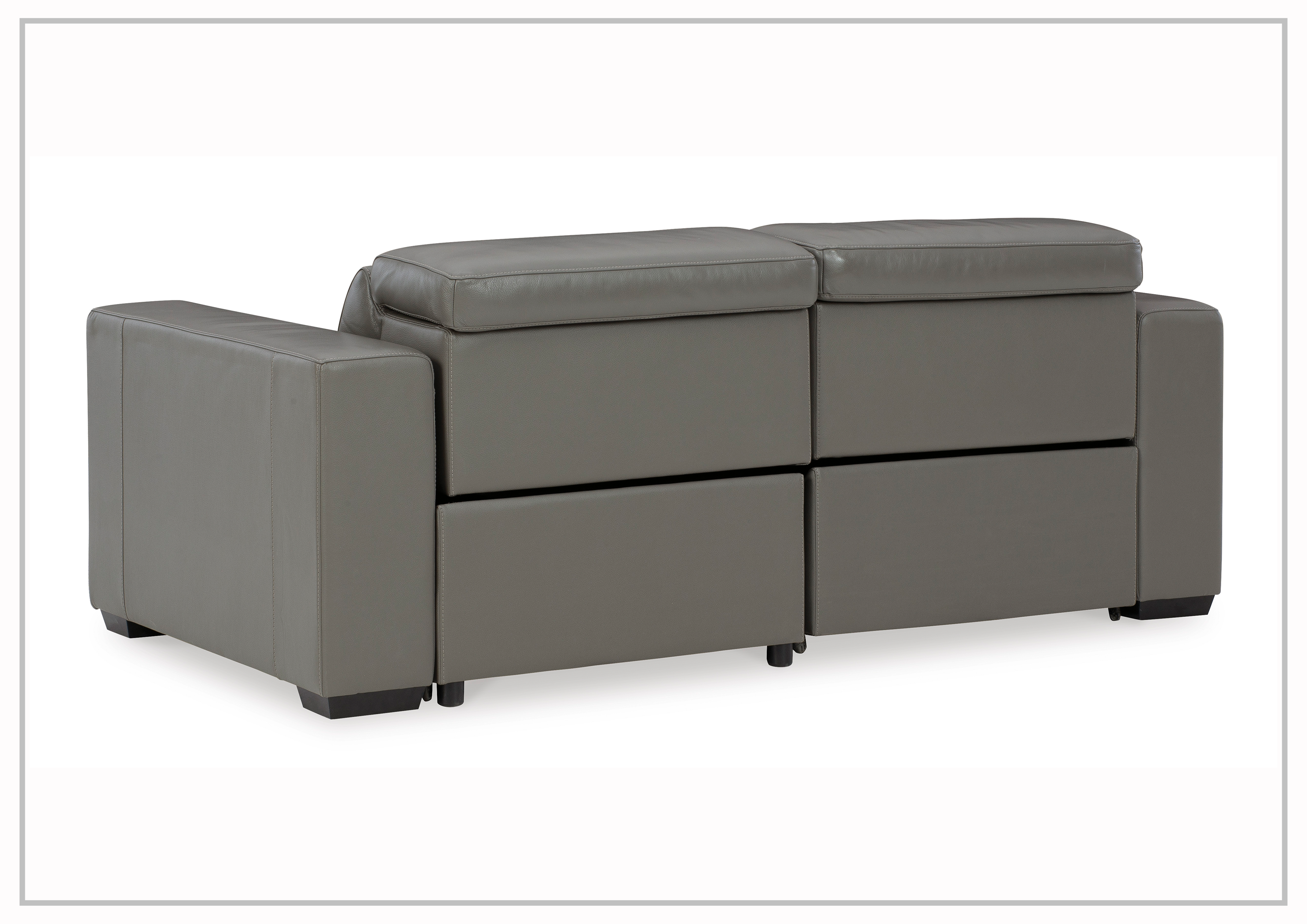 Gio Italia Titan 2-Seater Dual Power Reclining Loveseat - Genuine Leather Sofa for Living Room, Home Theater & Relaxation