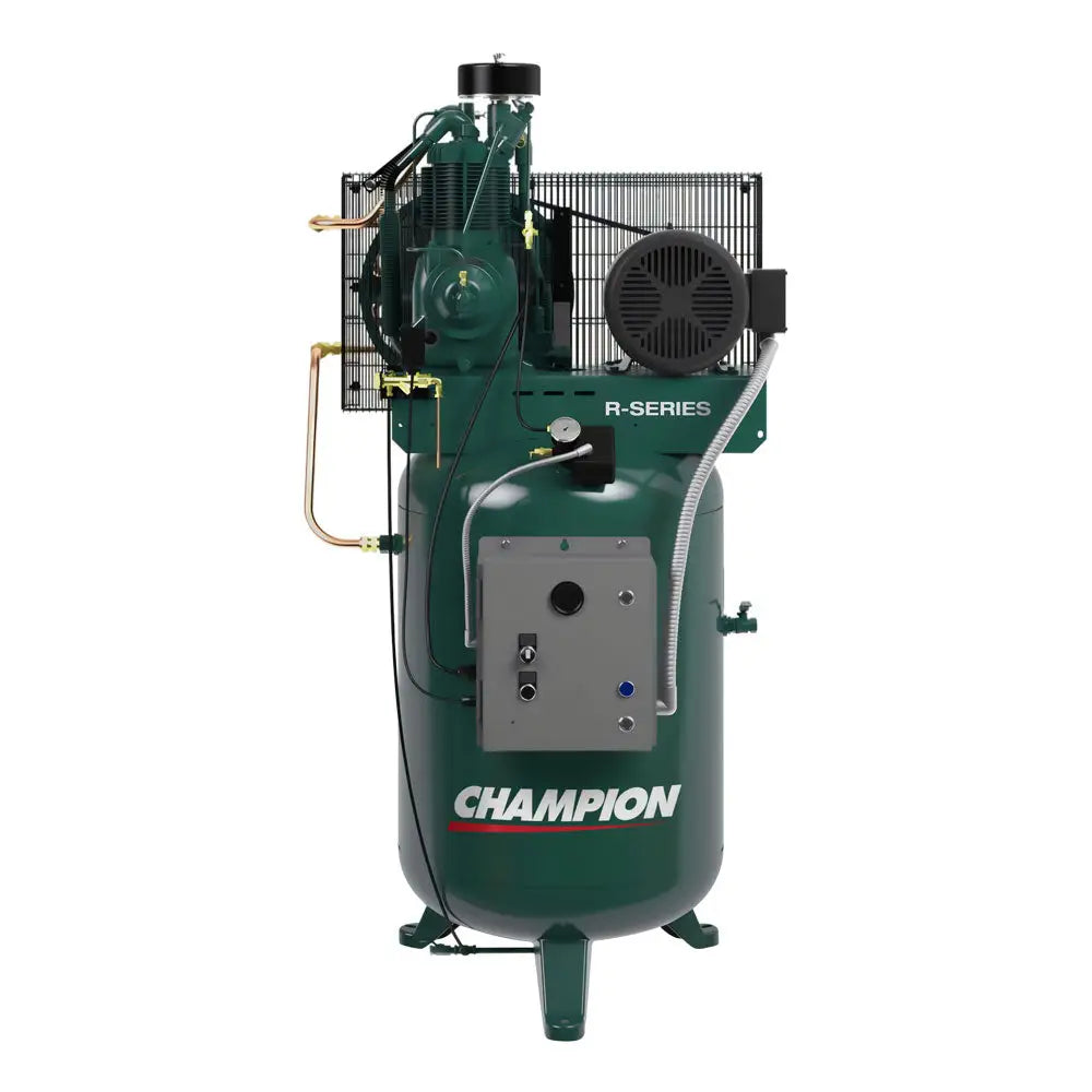 Champion VR5 6 R Series 5HP Vertical Air Compressor with R15 Pump - 60 Gallon Tank for Industrial, Automotive & Workshop Use
