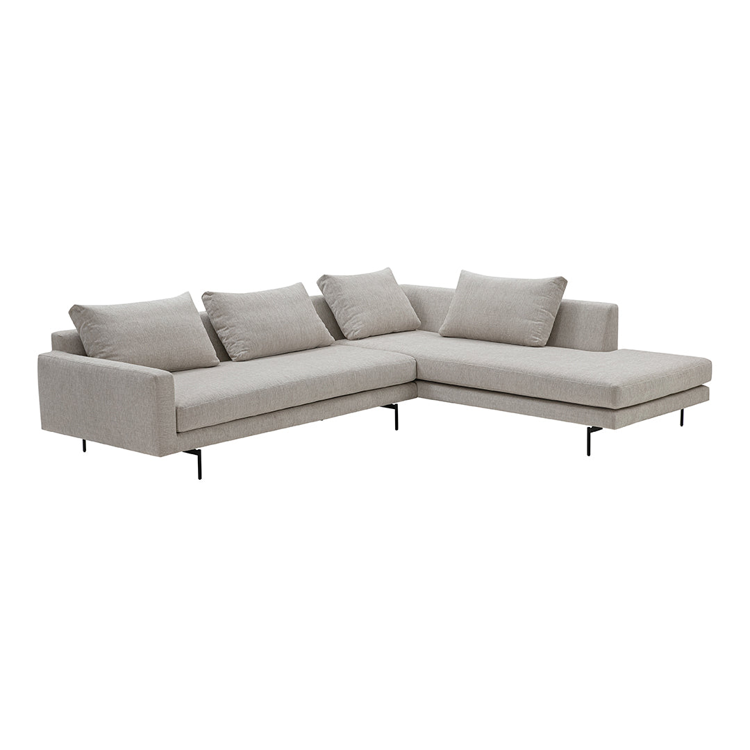 Edge V2 Modular Sofa Set - 8-Piece Customizable Sectional Couch for Living Room, Lounge & Office - Modern L-Shaped Sofa with Reversible Chaise & Ottoman