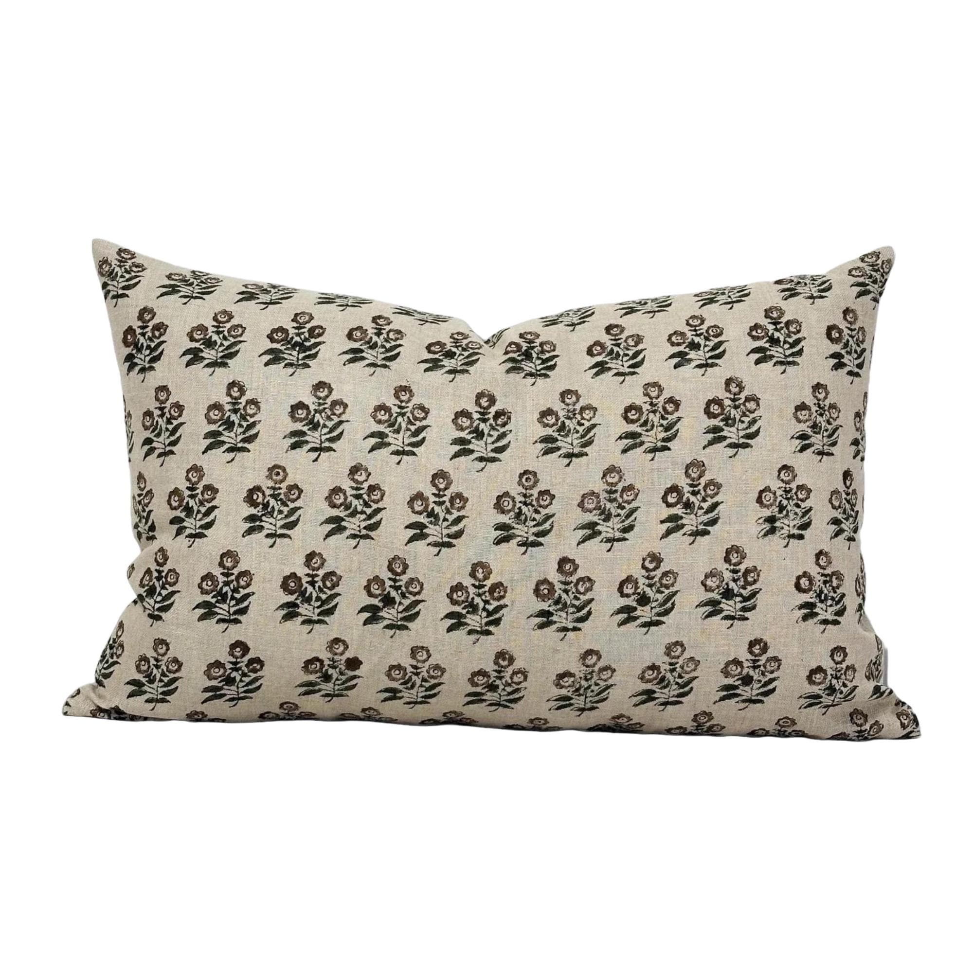 Designer Aberdeen Floral Pillow Cover - Elegant Home Decor for Living Room, Bedroom & Sofa - Perfect for Farmhouse, Boho & Modern Interior Design Styles