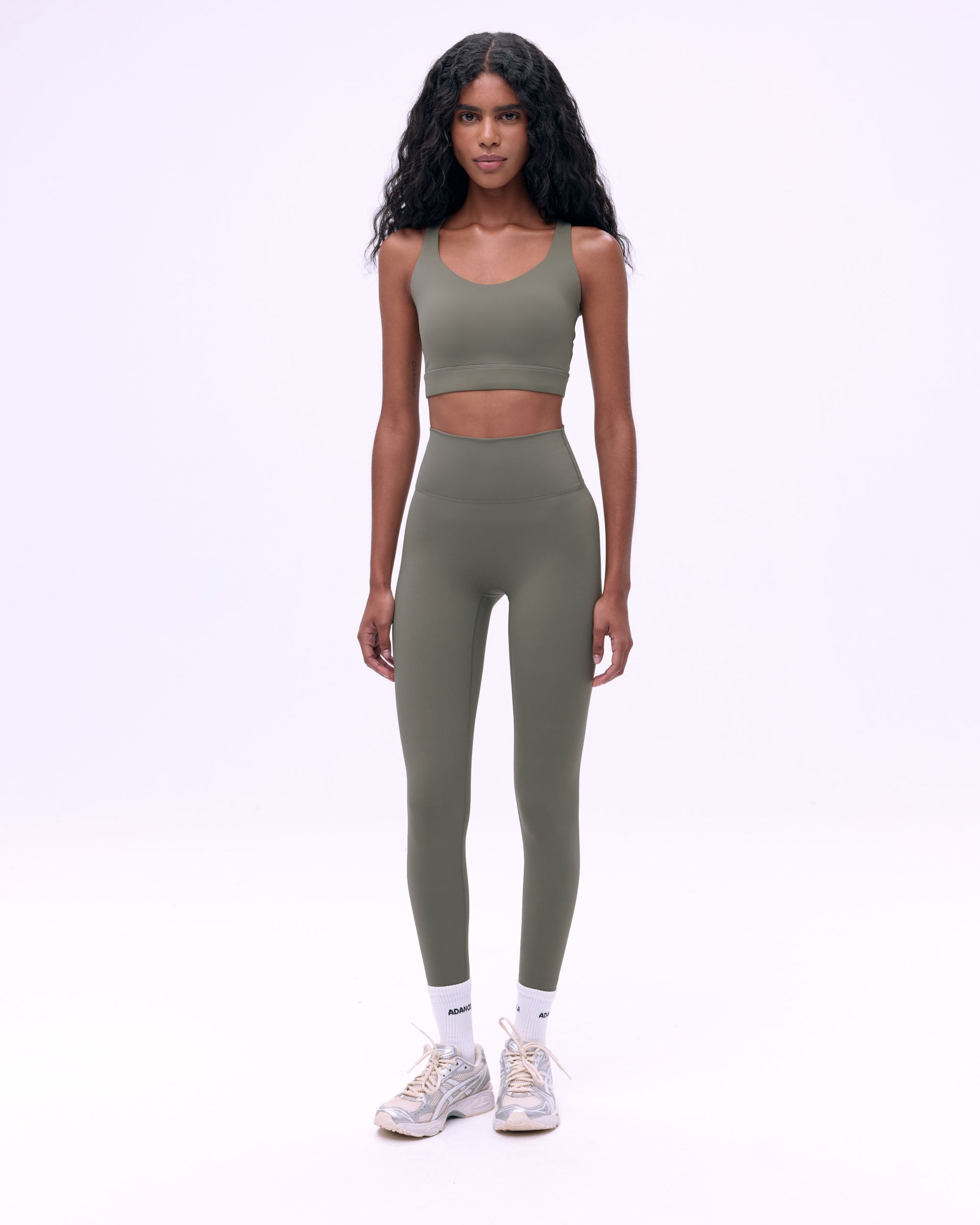 Ultimate Cross Back Bra - Olive Green - Comfortable & Supportive Workout Bra for Yoga, Running & Gym