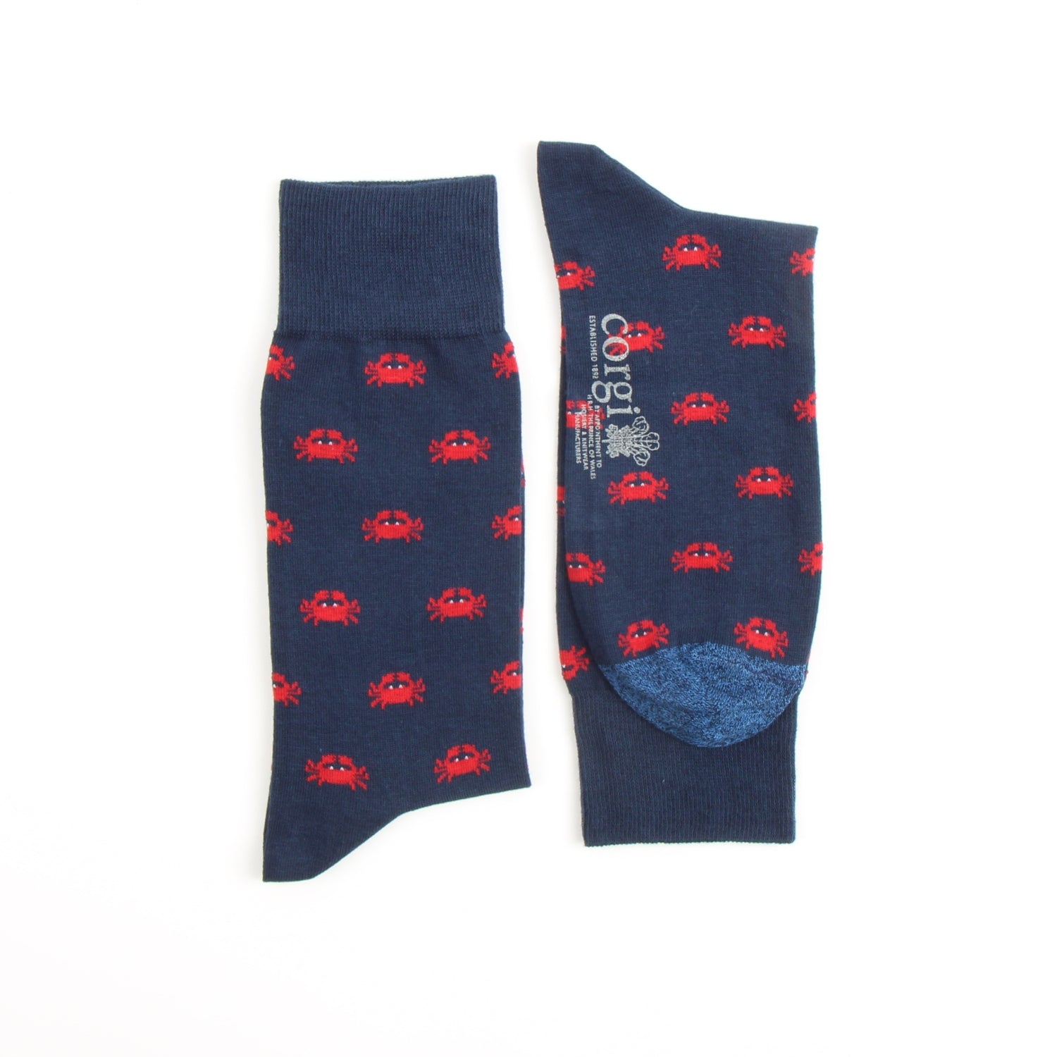 Men's Breathable Cotton Crab Print Socks - Comfortable Casual & Outdoor Wear for Daily Use, Sports, and Gifts