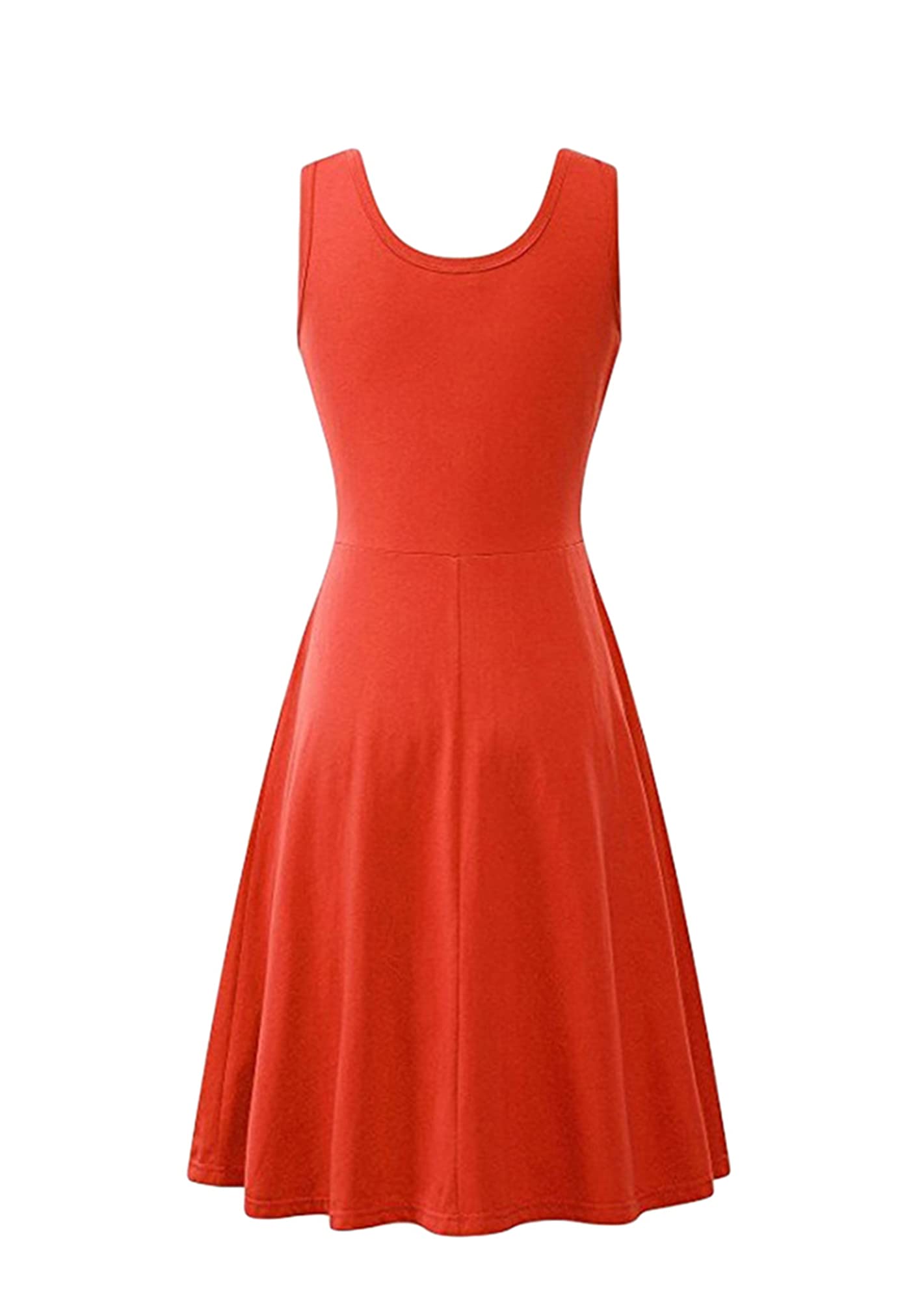 BOFETA Women's Sleeveless Flared Tank Swing Tunic Dress - Summer Casual Flowy Dress for Women | Perfect for Beach, Vacation, and Everyday Wear