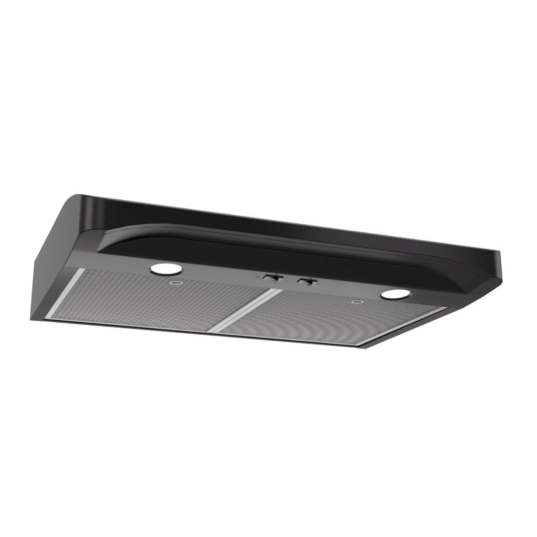 Broan Elite Alta I Series 30-Inch Convertible Under Cabinet Range Hood in Black (ALT130BL) - Powerful Kitchen Ventilation for Smoke & Odor Removal