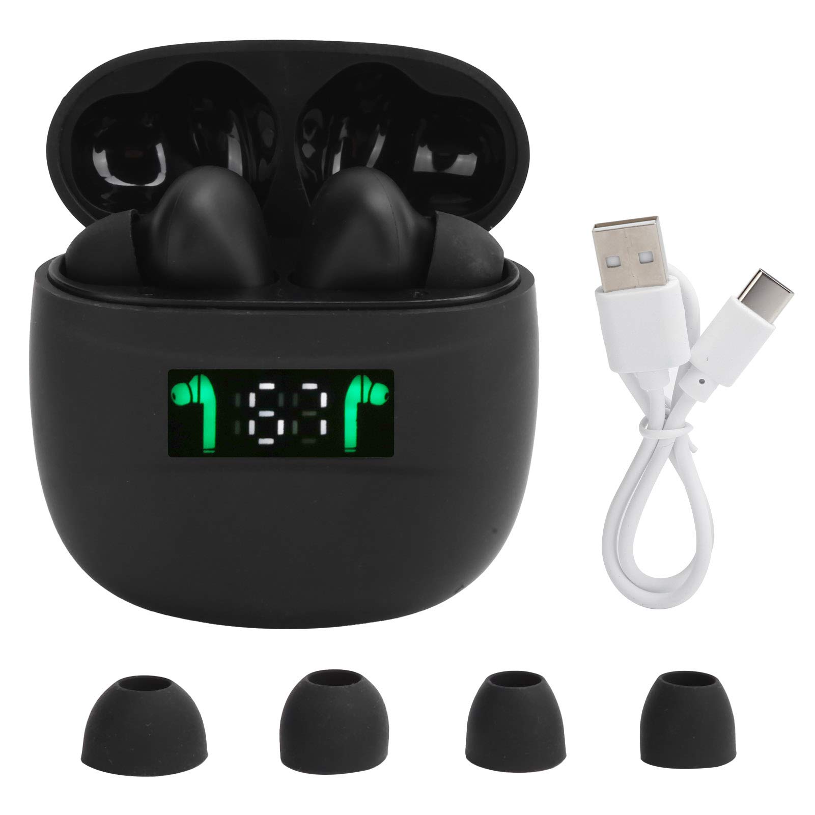 J3 Pro Wireless Earbuds Bluetooth 5.0 with Touch Control, 30H Playtime Charging Case, Noise Cancelling Headphones for Music Lovers, Travel, Workout & Gym - Perfect for Commuting, Running and Outdoor Activities