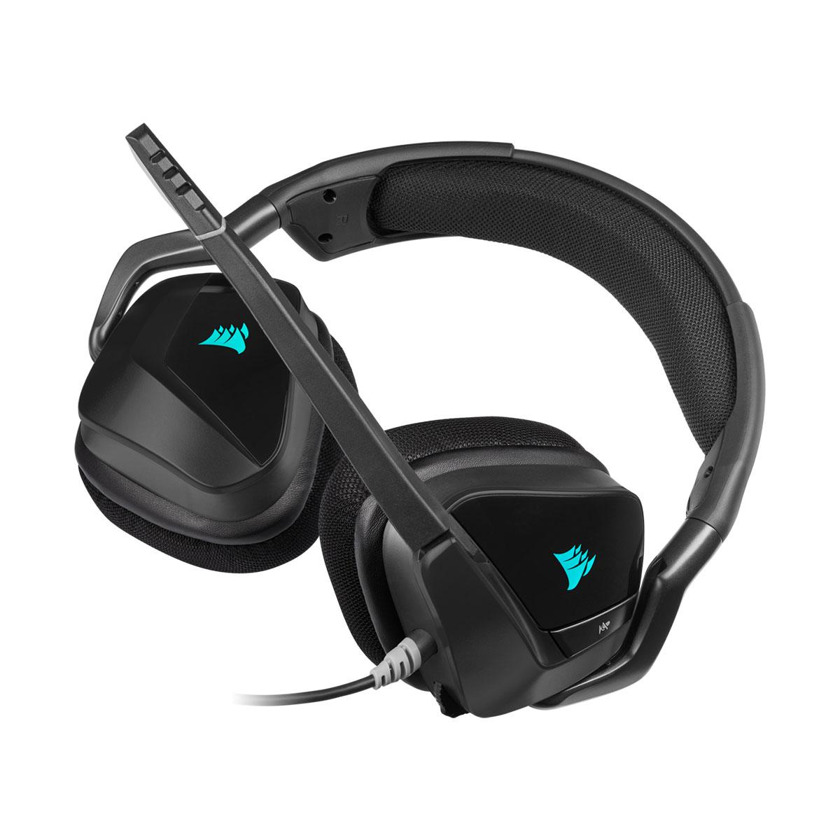 Corsair Void RGB Elite Wireless Gaming Headset with 7.1 Surround Sound - Black | for PC, PS5, Xbox & Competitive Gaming
