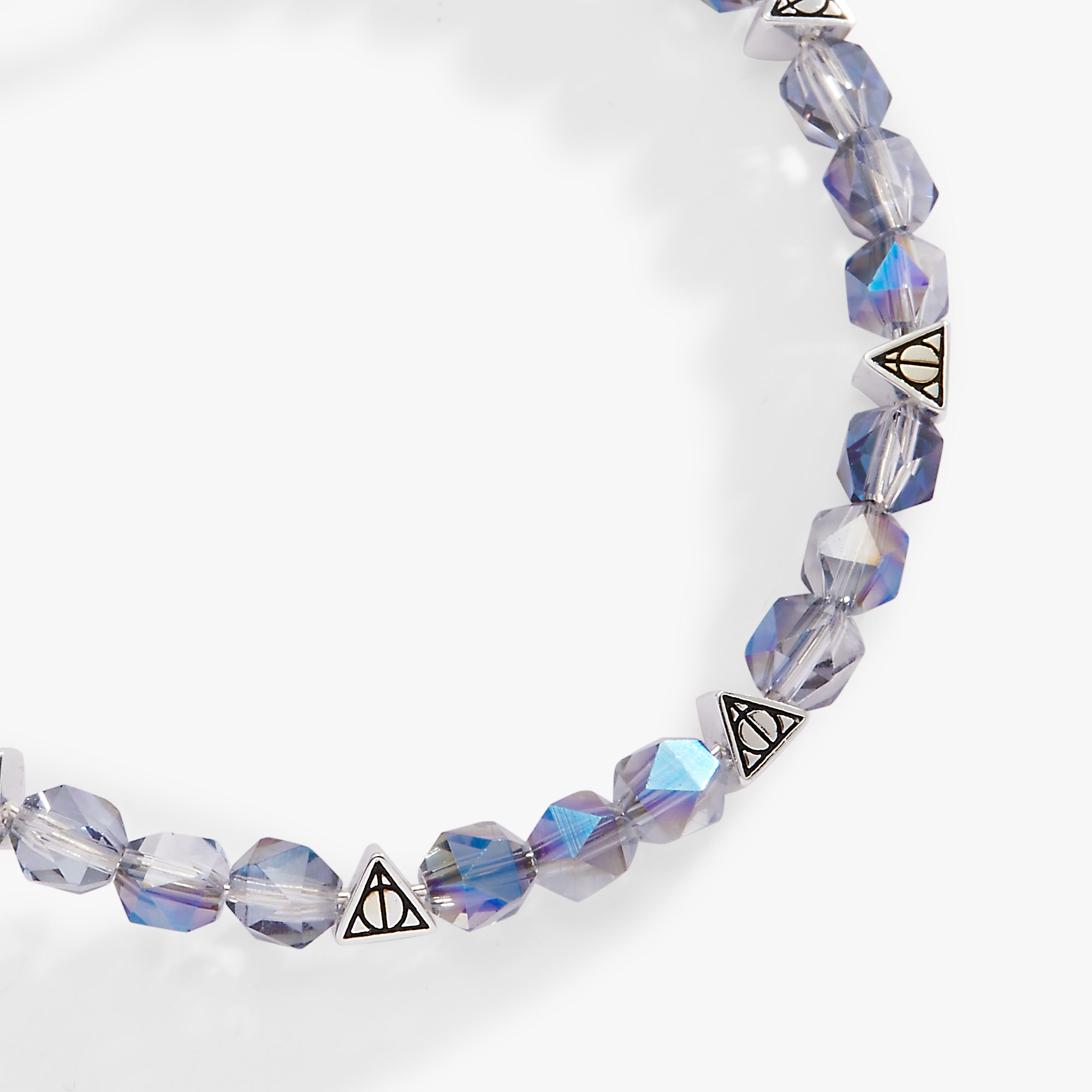 Harry Potter Deathly Hallows Beaded Bangle Bracelet - Official Licensed Wizarding World Jewelry for Fans & Collectors - Perfect for Cosplay, Gifts, and Harry Potter Themed Events