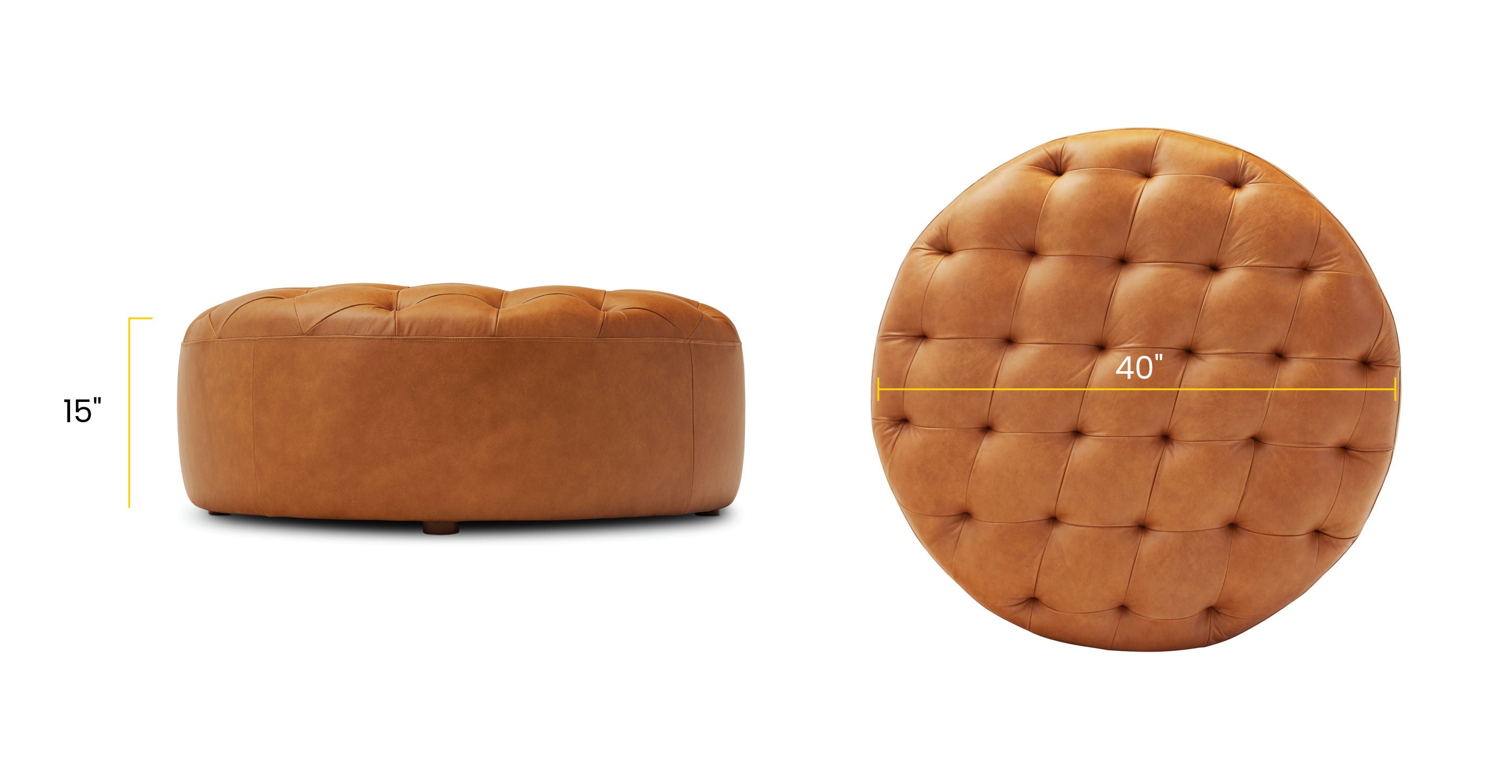 Stylish Ascot Ottoman - Modern Footrest & Storage Bench for Living Room, Bedroom & Office - Perfect for Extra Seating & Home Decor