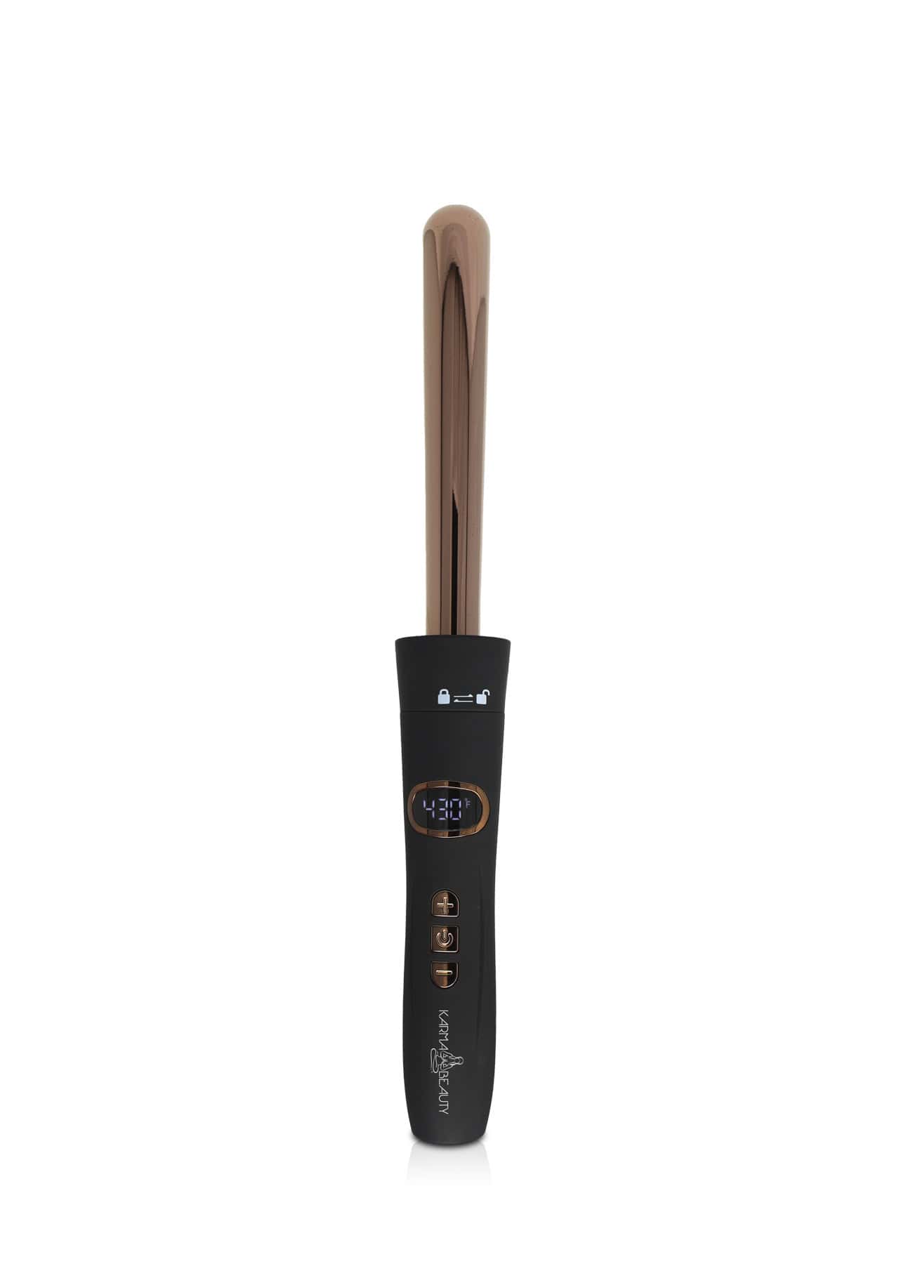 Glam Curl 7-in-1 Titanium Hair Curling Wand for Long & Short Hair - Professional Salon Styling Iron with Adjustable Temperature for Beach Waves, Curls & Straightening - Perfect for Home Use, Travel & Gifts