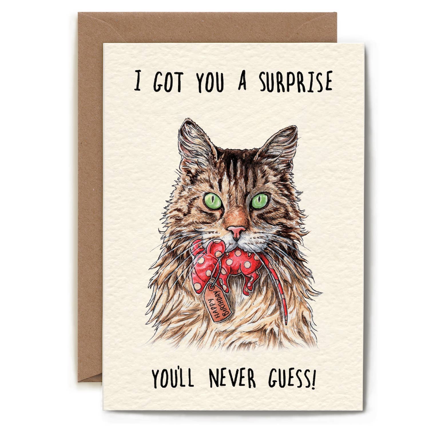 Hester & Cook Birthday Surprise Greeting Card - Elegant Stationery for Special Occasions, Perfect for Birthdays, Anniversaries & Celebrations