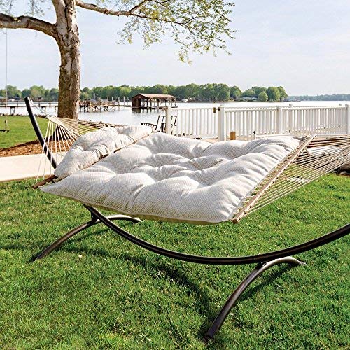 Premium Handwoven Hatteras Hammock - 13ft Extra Large Hammock with Detachable Pillow, Free Extension Chains & Tree Hooks, 450 LB Weight Capacity - Perfect for Backyard, Camping & Beach Relaxation - Made in USA