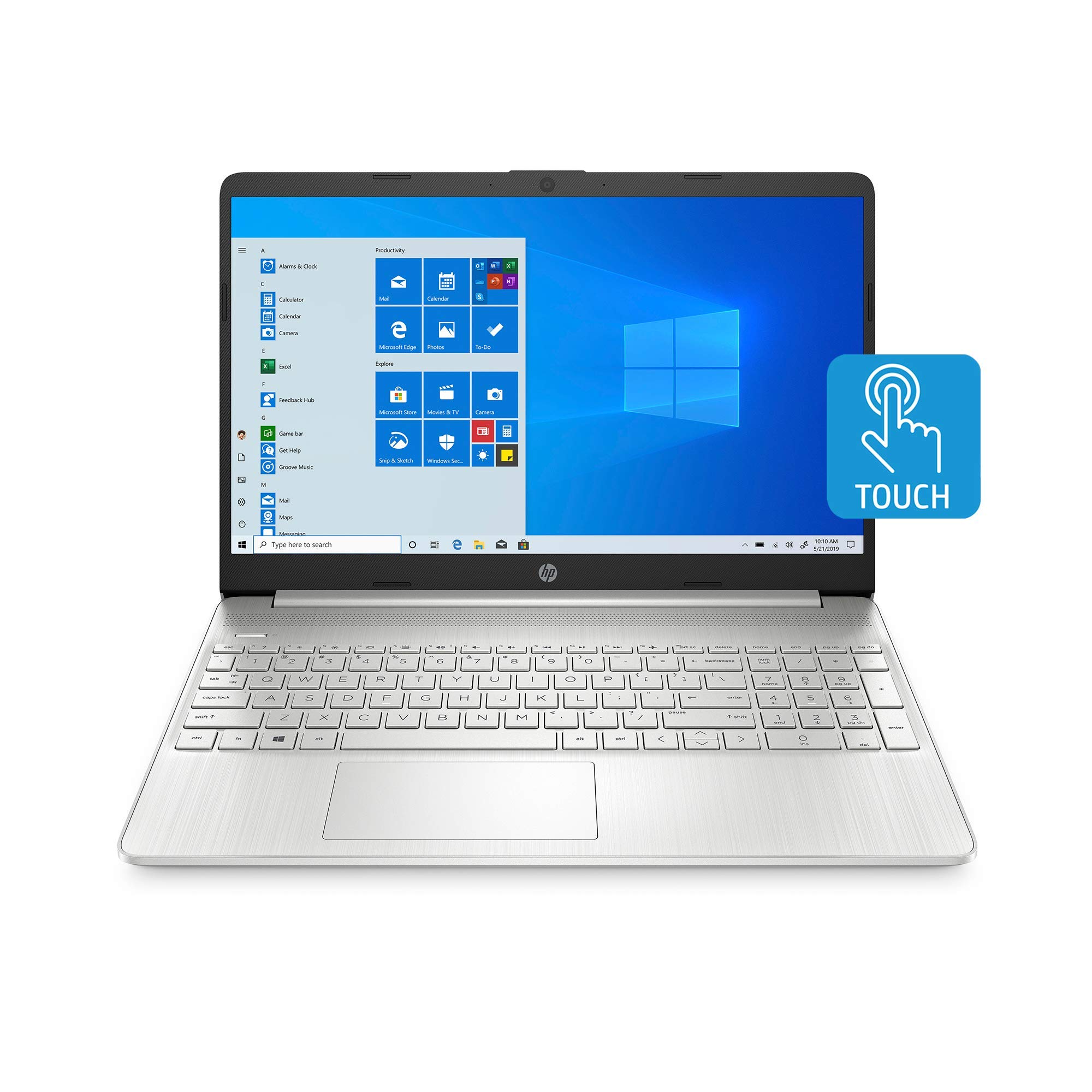 Renewed HP 15.6-inch HD Touchscreen Laptop - AMD Ryzen 3 3250U, 8GB RAM, 256GB SSD (Model 15-ef1020nr) | Perfect for Remote Work, Online Classes & Everyday Computing