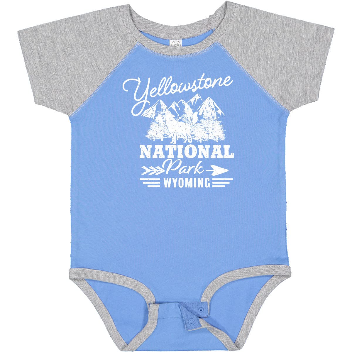 Inktastic Wyoming Yellowstone National Park Baby Bodysuit - Cute Infant Onesie for National Park Lovers, Outdoor Adventures & Family Vacations