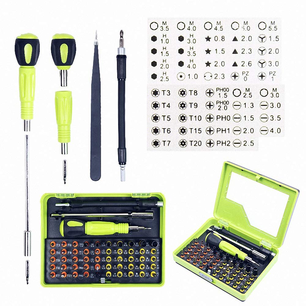 53 in 1 Magnetic Screwdriver Set - Precision Multi-bit Tool Kit for Phone, PC & Electronics Repair | Professional Household Hand Tools for DIY & Home Improvement Projects