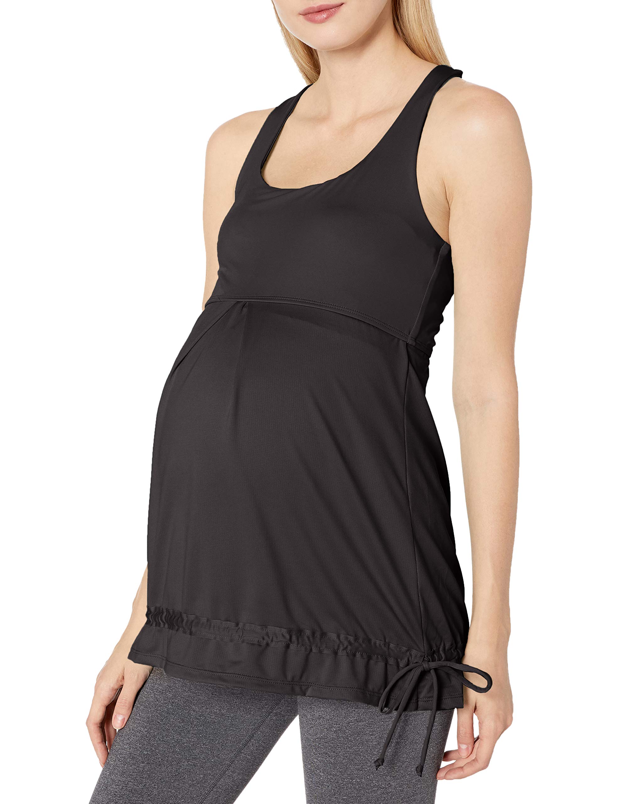 Lamaze Maternity Active Yoga Racerback Tank Top for Pregnant Women - Comfortable Stretchy Nursing Camisole for Yoga, Exercise & Everyday Wear