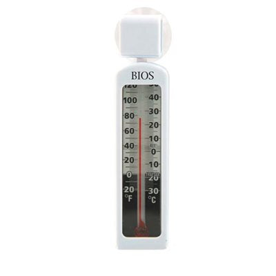 Bios Hanging Refrigerator & Freezer Thermometer (-6°C to 49°C) - Accurate Temperature Monitor for Food Safety, Home Kitchen, Grocery Stores & Commercial Use