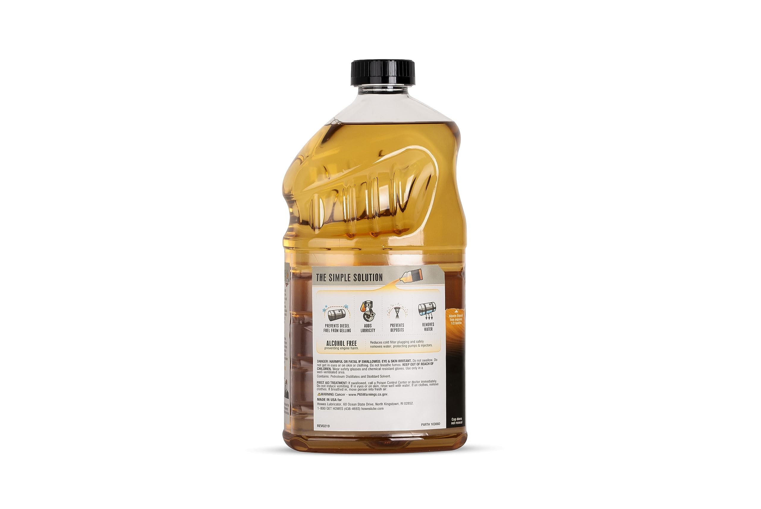 Howes Diesel Treat 64-Oz Anti-Gel & Diesel Fuel Lubricator (6-Pack) - Prevents Fuel Gelling in Cold Weather & Improves Engine Performance for Trucks, Tractors & Heavy Equipment