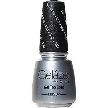 China Glaze Gelaze High Shine Top Coat 0.5 oz - Long-Lasting Nail Polish Sealer #81650 for Professional Salon & At-Home Manicures