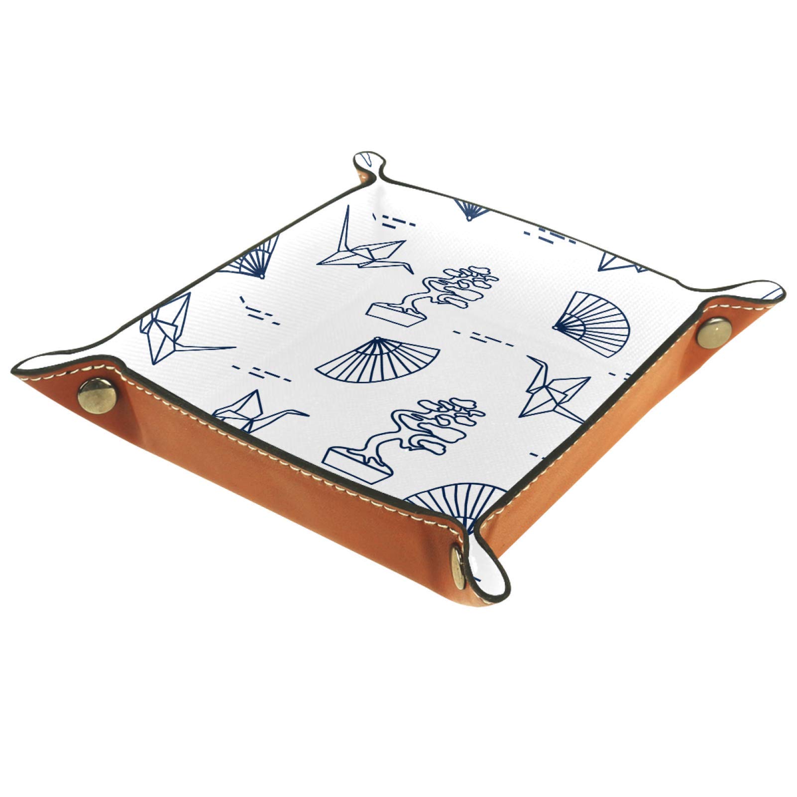 11.5 Inch Folding Desktop Organizer Tray - 16 cm Multi-Purpose Storage Box for Candy, Coins, Keys, Watches, Jewelry & Origami Paper Cranes | Perfect for Home, Office & Craft Room Organization