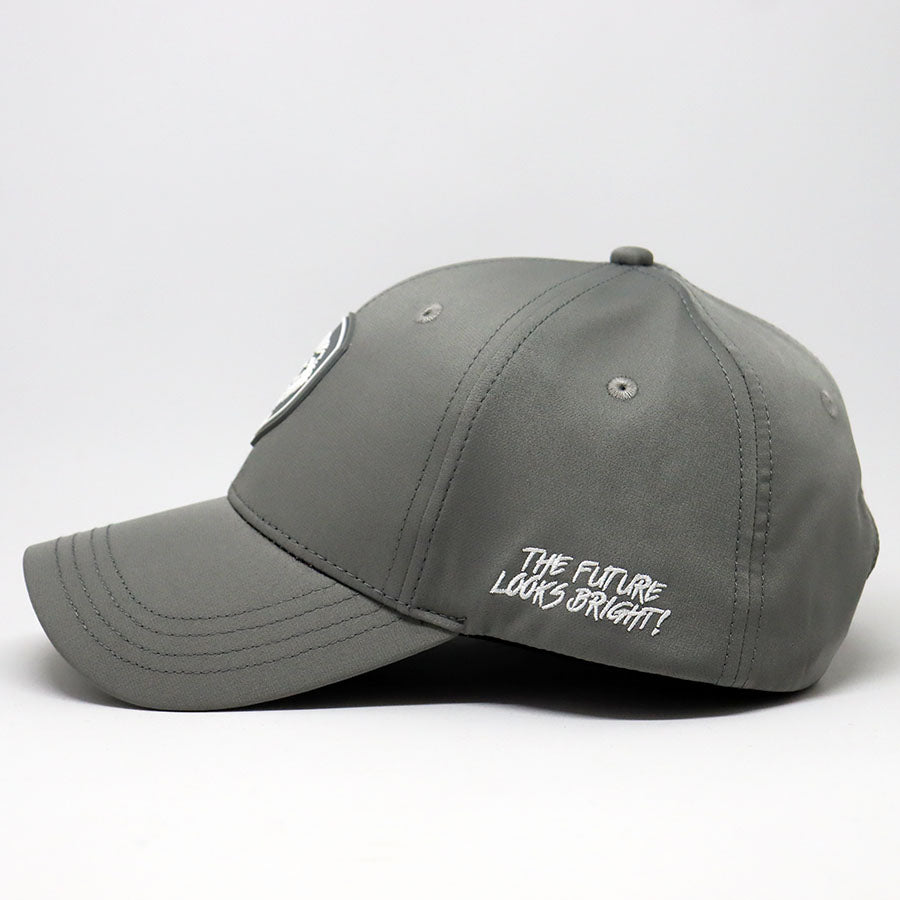 VT Shield Logo Future Looks Bright Grey Snapback Hat - Stylish Unisex Baseball Cap for Men & Women - Perfect for Outdoor Sports, Casual Wear, and Fan Gear