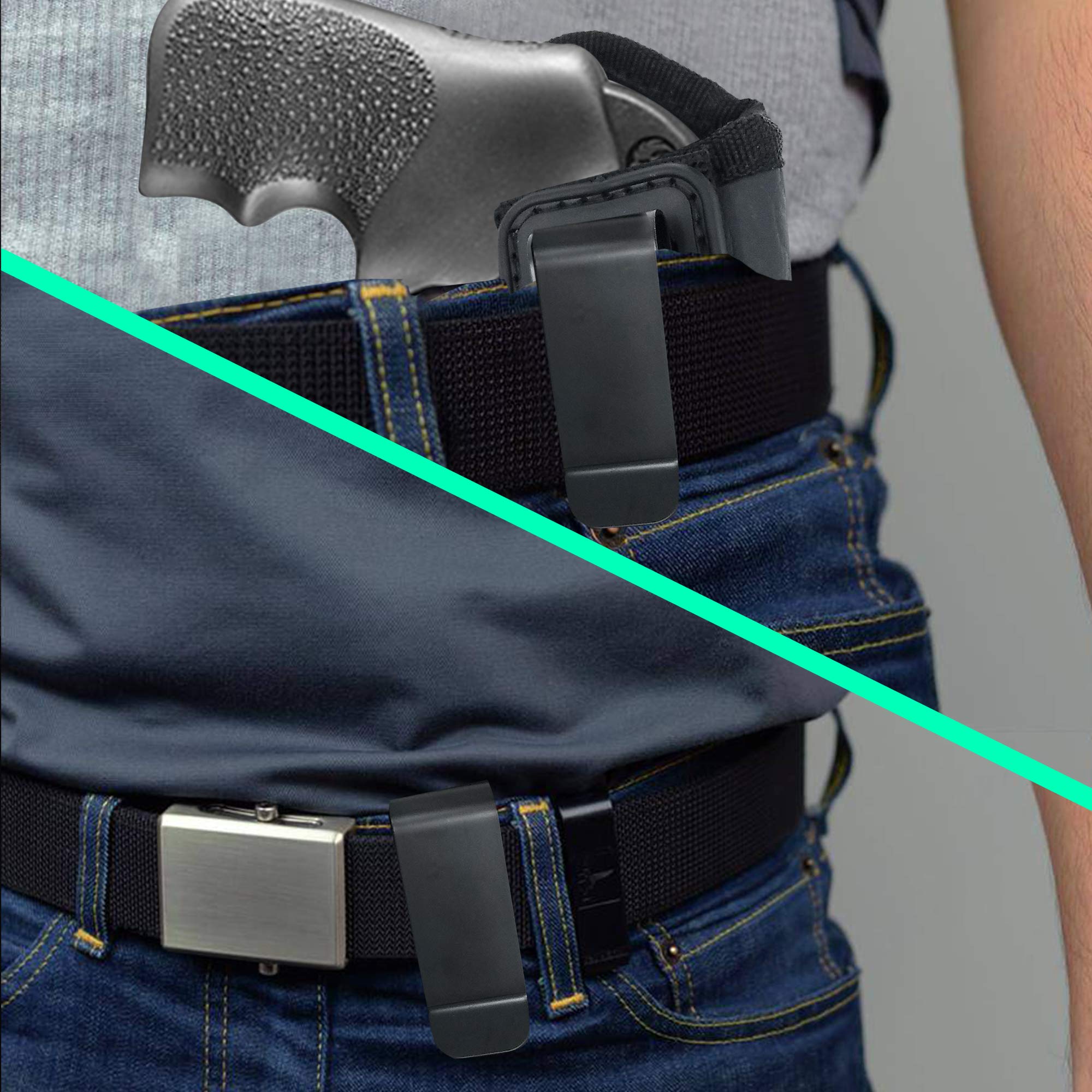 **Concealed Carry IWB Tuckable Gun Holster for S&W Revolvers, Charter Arms, Rossi 38, Taurus BG LCR & 38 J - Right Handed - Comfortable & Secure Holster for Men & Women - Perfect for Everyday Carry & Concealed Protection**