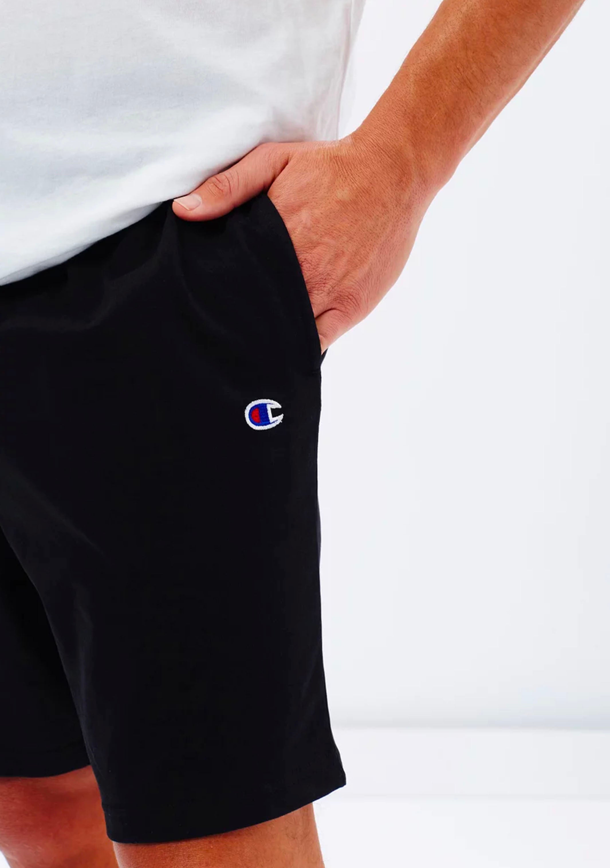 Champion Men's C Logo Jersey Short Sleeve T-Shirt - Comfortable Athletic Tee for Gym, Running & Casual Wear