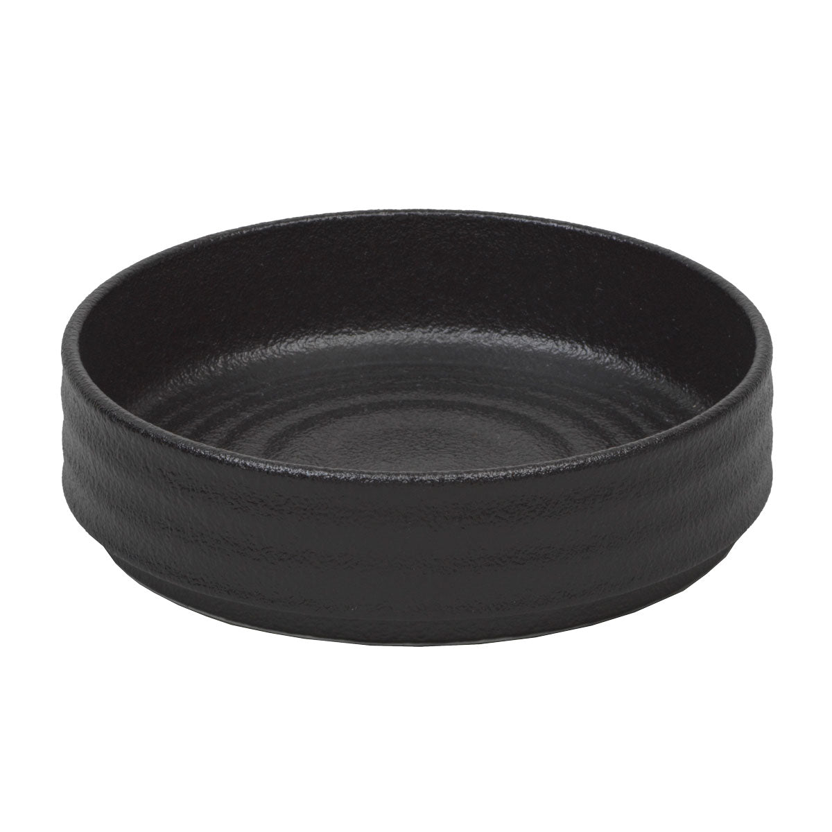 Ariane 300201 Artisan Stackable Bowls Set of 4 - 10 oz Black Ceramic Serving Bowls for Soup, Salad, Dessert - Perfect for Dining, Entertaining & Kitchen Storage