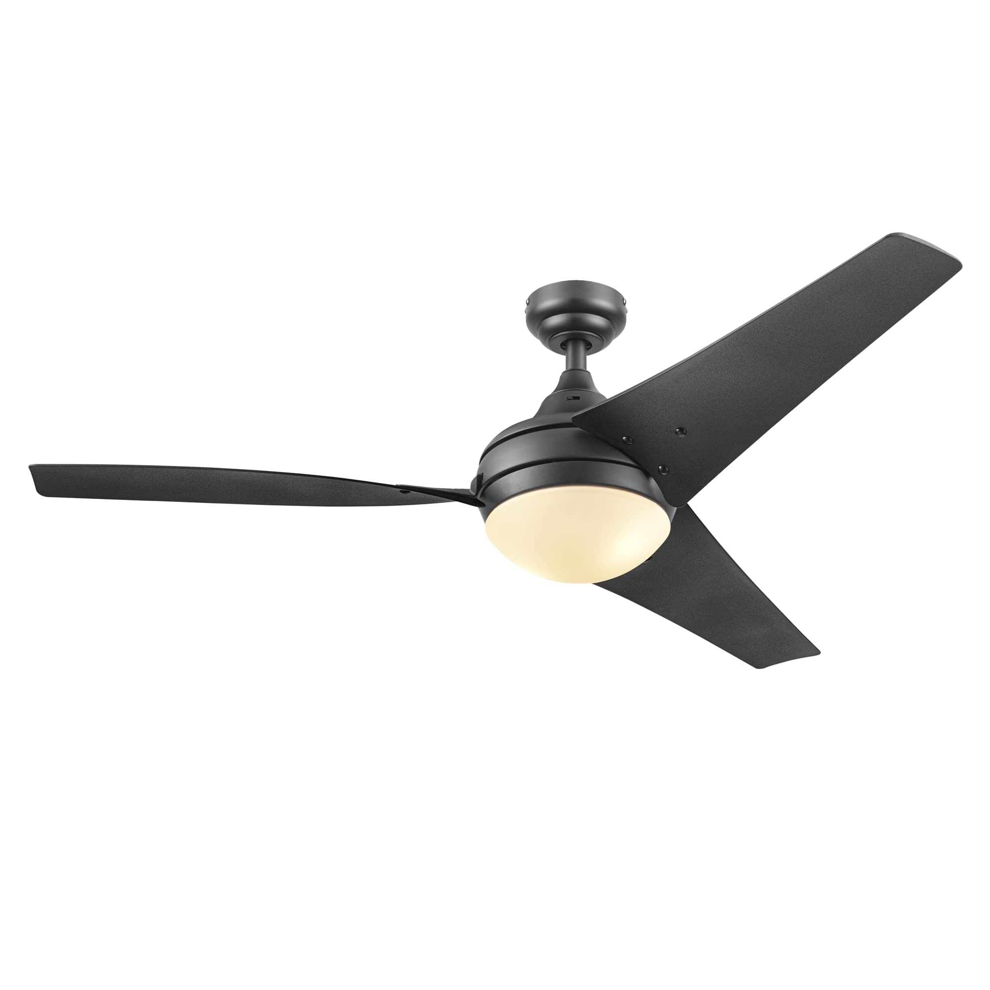 Honeywell Neyo 52 Inch Modern LED Ceiling Fan with Light & Remote Control - High Performance Reversible Motor, 3 Wood Blades for Bedroom, Living Room, Kitchen (Espresso) - Model 51800-01