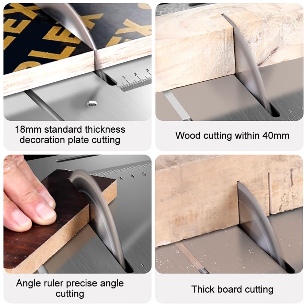 VISLONE 2500W Mini Table Saw - Stainless Steel Woodworking Tool for DIY & Decoration Projects