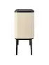 Brabantia Bo Touch Bin 36L Stainless Steel Trash Can with Lid - 9.5 Gallon Kitchen Waste Bin for Home, Office & Bathroom - Elegant Beige Design