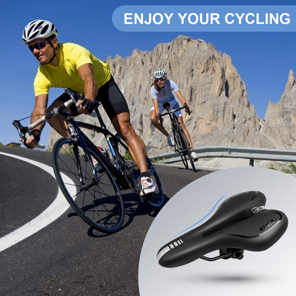 Comfortable Bike Seat Cushion for Men & Women - Ergonomic Bicycle Saddle for Mountain, Road & Commuter Bikes | Perfect for Long Rides, Cycling Workouts & Outdoor Adventures