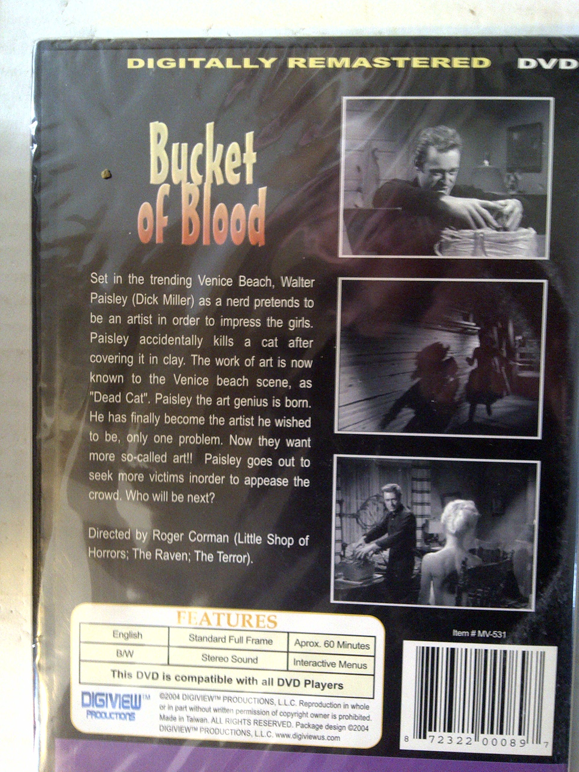 Bucket of Blood (Digitally Remastered) - Classic Horror Movie for Halloween Nights & Film Collector's Edition