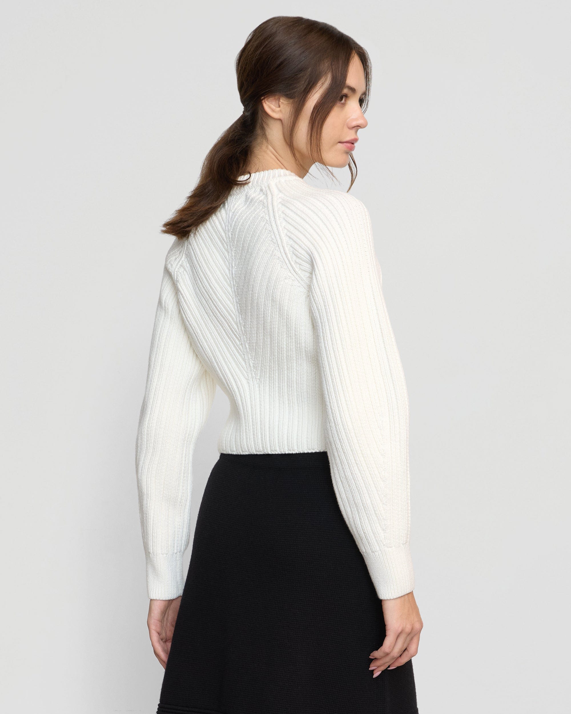 Iona Organic Cotton Cropped Sweater for Women - Soft Eco-Friendly Pullover Top - Perfect for Casual Outfits, Layering & Fall Fashion
