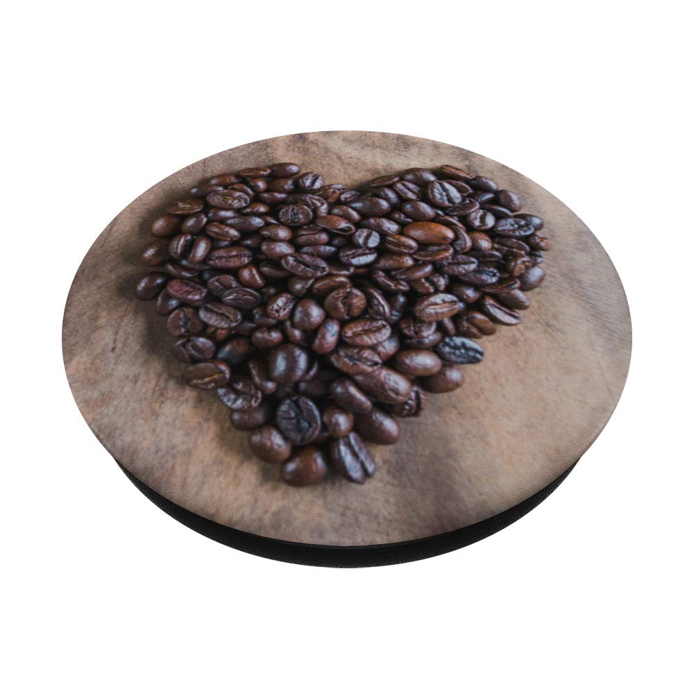 Premium Roasted Coffee Bean PopSocket - Swappable Phone & Tablet Grip with Fragrant Coffee Aroma | Perfect for Coffee Lovers, Office Workers & Travel Enthusiasts