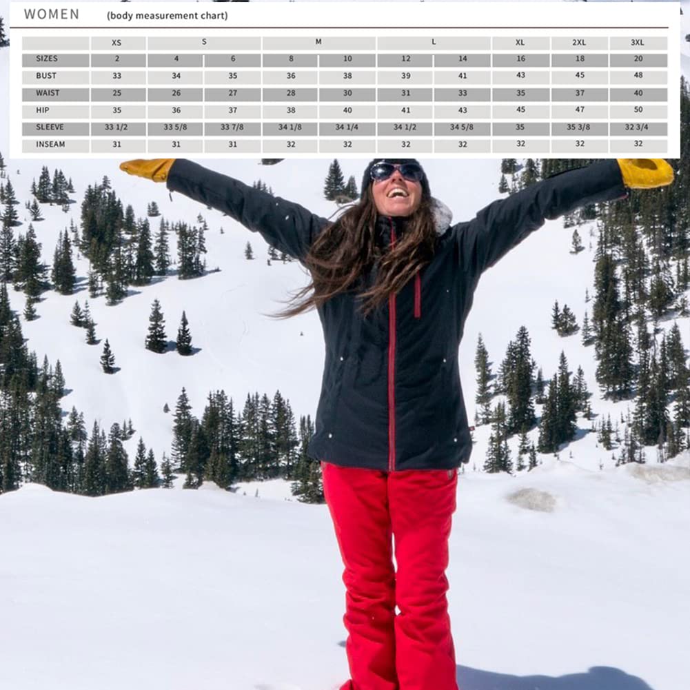 Boulder Gear Women's Winter Sports Active Outdoor Skiing Marvel II 2781R Bib Pants - Waterproof Insulated Snow Bibs for Skiing, Snowboarding & Cold Weather Activities