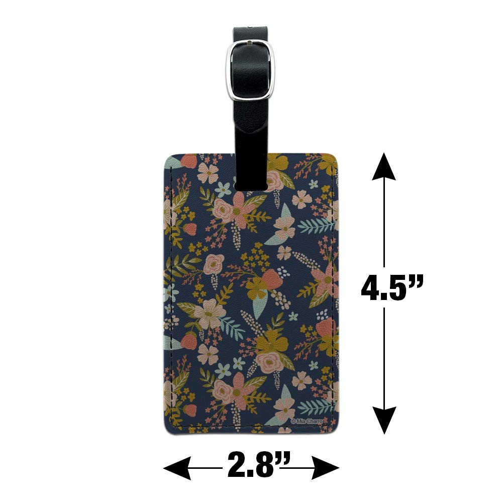 Premium Rectangle Leather Luggage Tag - Personalized ID Card Holder for Suitcases & Carry-On Bags | Perfect for Travel, Business Trips & Vacation Identification