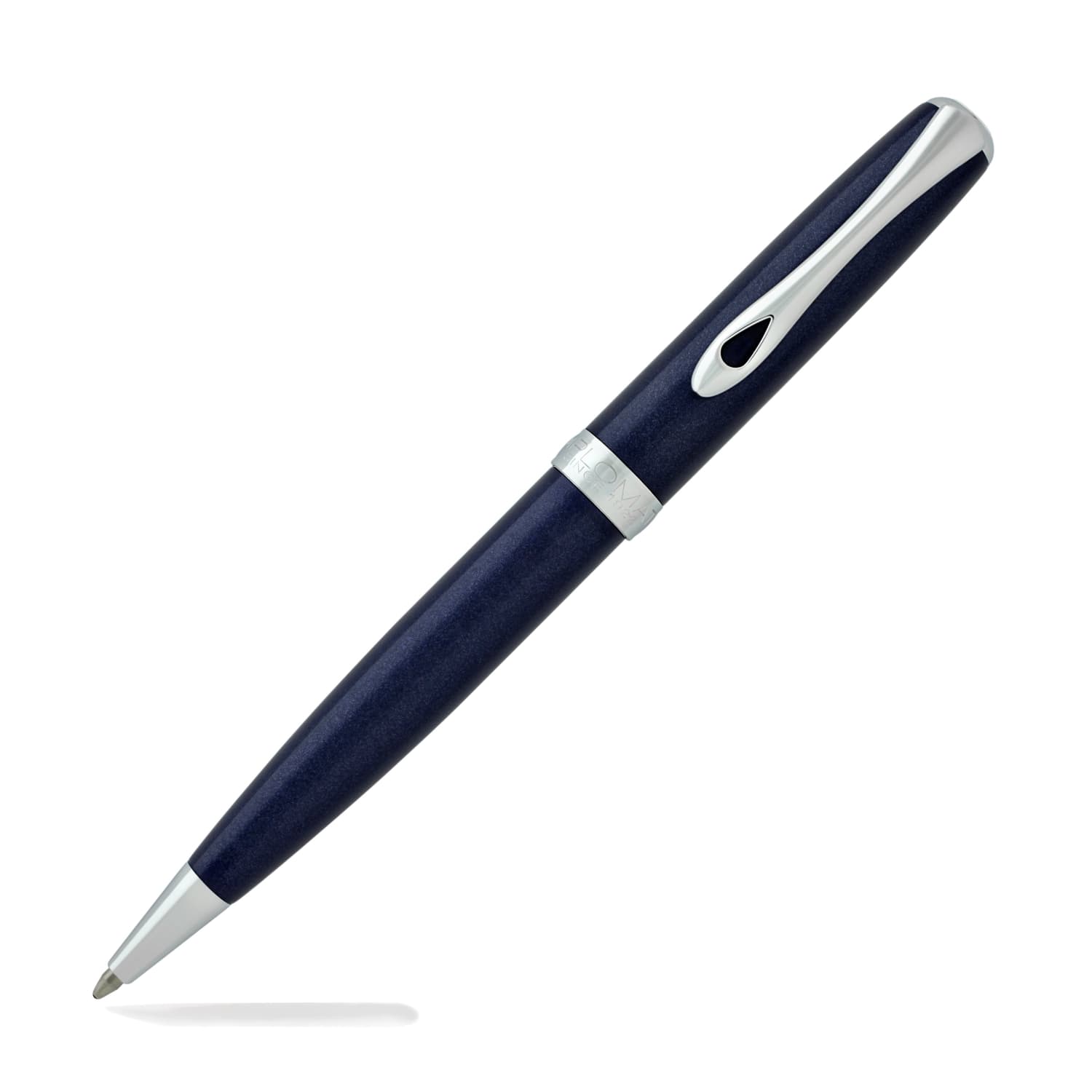 Diplomat Excellence A2 Ballpoint Pen - Premium Midnight Blue with Chrome Trim - Luxury Writing Instrument for Business, Gifts & Everyday Use