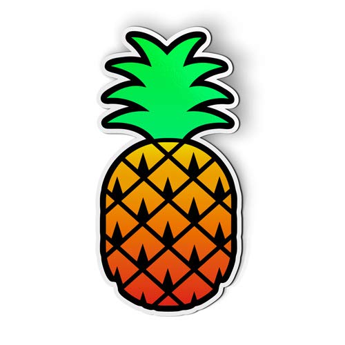 Pineapple Tropical Vibes Refrigerator Magnet - 6 Inch Car & Fridge Decor - Perfect for Kitchen, Office, Locker & Travel Accessories