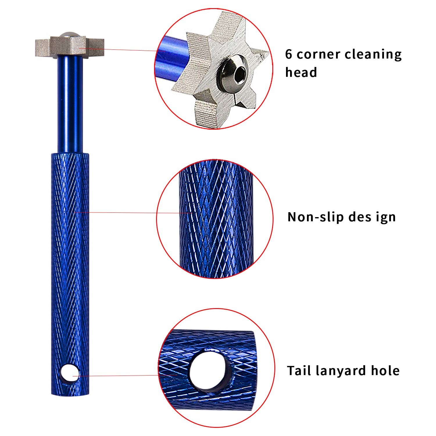 Premium Golf Club Groove Sharpener & Cleaner Kit - Golf Ball & Club Brush Tool Set with Storage Bag - Ideal Golf Accessories Gift for Men & Women (Blue) - Perfect for Course Maintenance & Practice Sessions