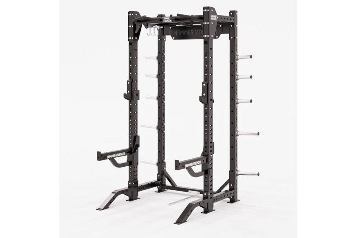 Hammer Strength HD Elite ID Half Rack - Heavy Duty Power Rack for Home & Commercial Gyms - Perfect for Squats, Bench Press & Strength Training