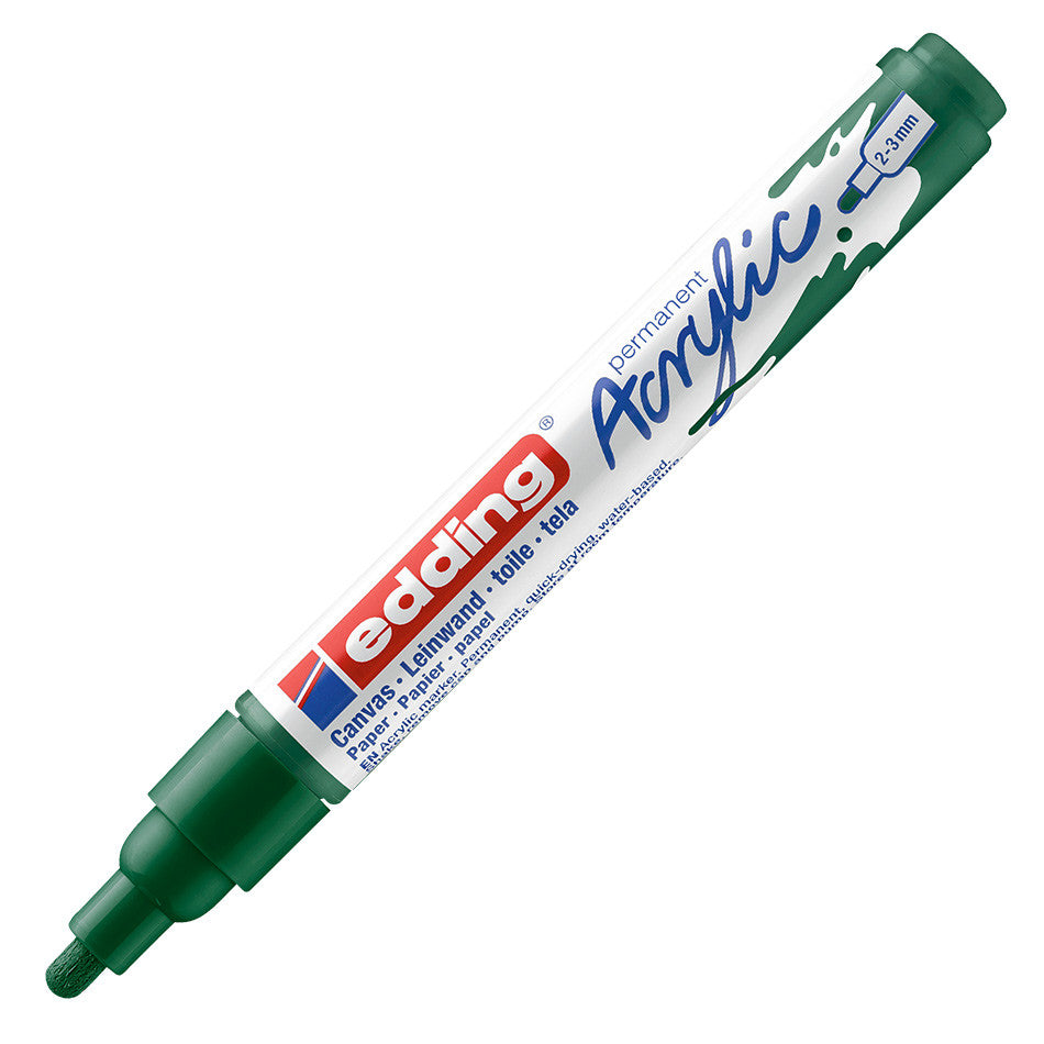 edding 5100 Acrylic Paint Marker - Medium Point (2.5mm) for Artists, DIY Crafts, Glass Painting & Rock Decor - Vibrant Waterproof Permanent Ink