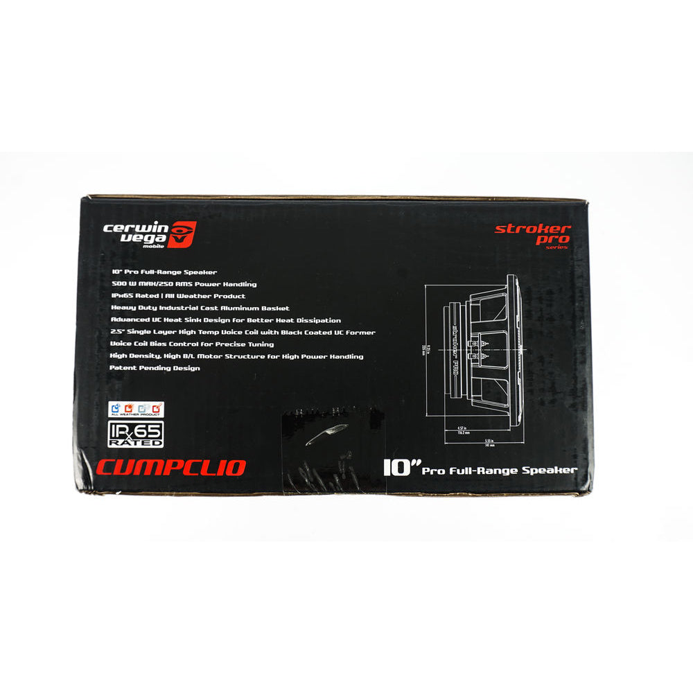 Cerwin Vega CVMPCL10 Stroker Pro Series 10