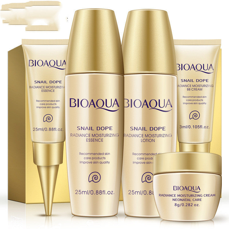 Snail Mucin Skincare Set - Travel Size Sample Kit for Hydration & Anti-Aging | Perfect for On-the-Go Beauty Routine & Travel Essentials