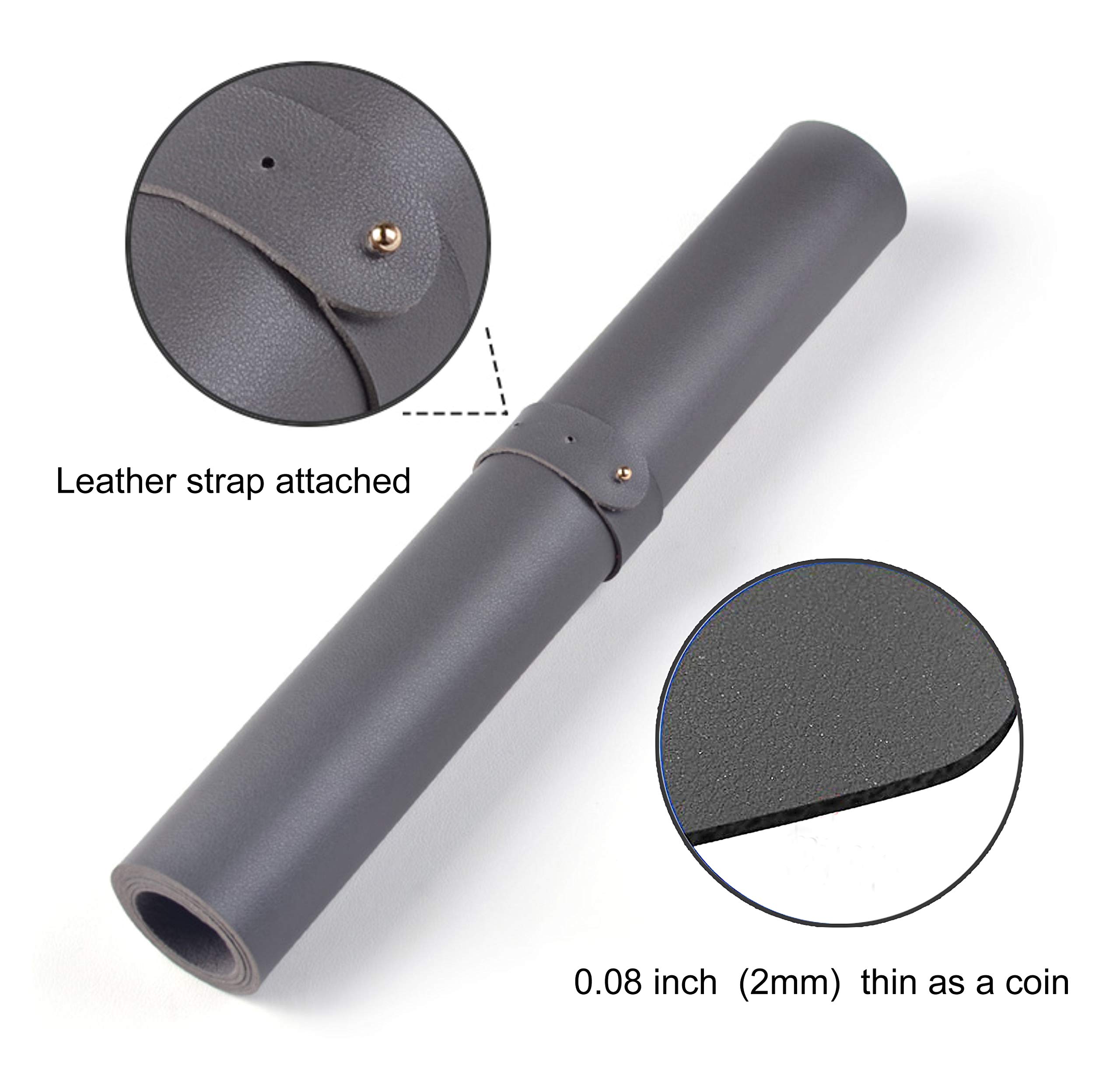Premium Dual-Sided PU Leather Desk Mat - Non-Slip Mouse Pad & Laptop Desk Protector - Waterproof Office Writing Surface (31.5